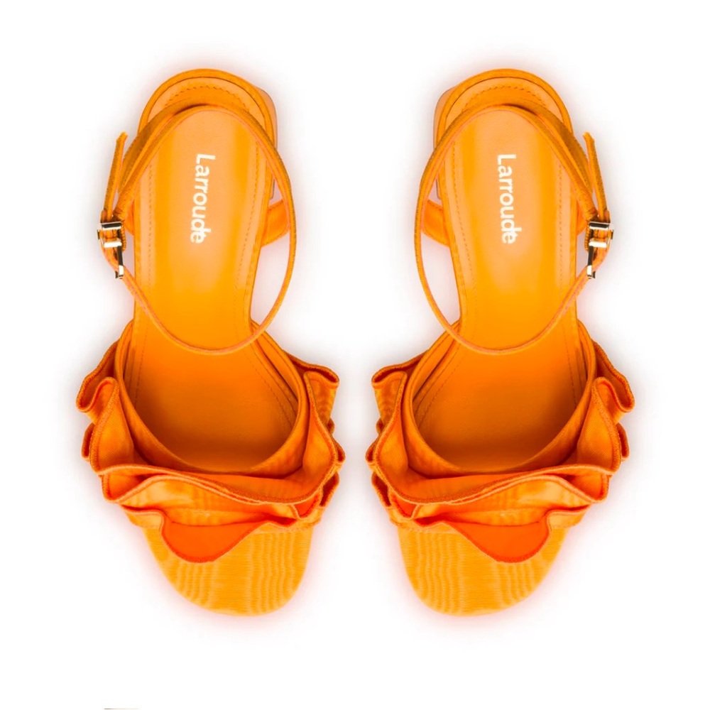 Larroude Selena Ruffle Sandals - Picture 5 of 5
